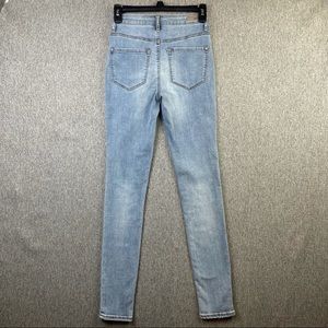 RSQ Manhattan High Rise Skinny Light Wash Blue Denim Jeans Women’s Size 0 (24”W)